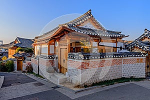 Bukchon Hanok Village,Traditional Korean style architecture in S