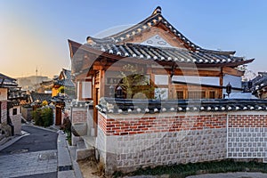 Bukchon Hanok Village,Traditional Korean style architecture in S