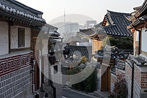 Bukchon Hanok Village,Traditional Korean style architecture in S