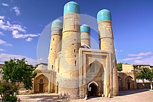 BUKHARA, UZBEKISTAN: The Char Minor mosque