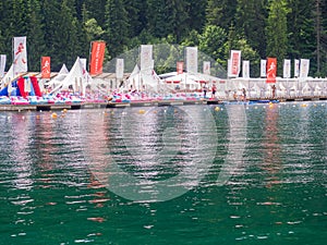 lake of the ski resort Bukovel