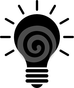 Bulb solid icon