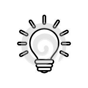 Bulb or big idea symbol