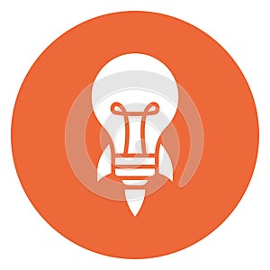Bulb, business idea,  Vector icon which can easily modify
