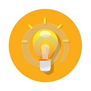 Bulb flat icon vector design