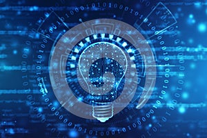 Innovation background, creative idea concept, Technology bacground