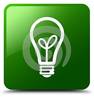 Bulb icon green square button