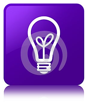 Bulb icon purple square button