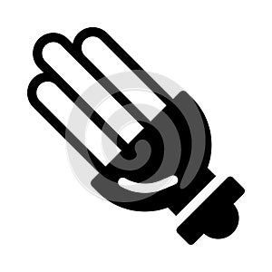 Bulb vector glyph flat icon