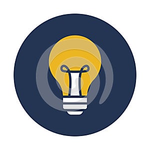 Bulb, incandescent Vector icon which can easily modify