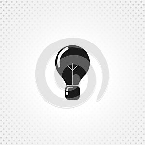 Bulb isolated solid icon