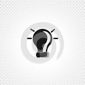bulb isolated solid icon