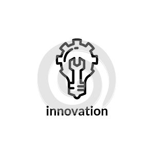 Bulb Lamp Innovation Ideas Logo