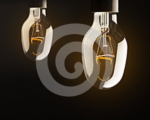 Bulb lamps with yellow light