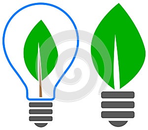 Bulb leaf logo