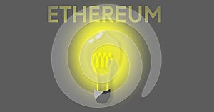 Bulb revealing ETHEREUM heading