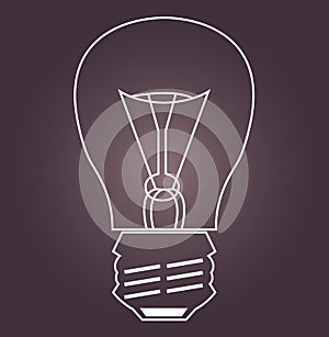 Bulb silhouette ( flashbulb )