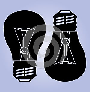 Bulb silhouette ( flashbulb )