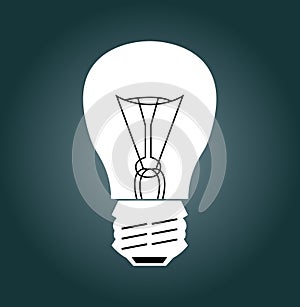 Bulb silhouette ( flashbulb )
