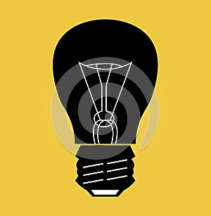 Bulb silhouette ( flashbulb )