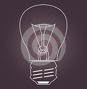 Bulb silhouette ( flashbulb )