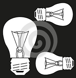 Bulb silhouette ( flashbulb )