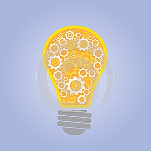 Bulb think ideas with gears