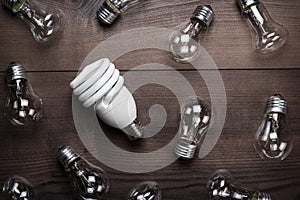 Bulb uniqueness concept photo