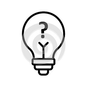 Bulb Vector icon which can easily modify or edit