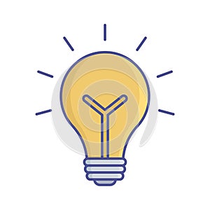 Bulb Vector Icon which can easily modify or edit