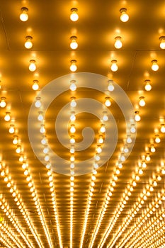 Bulbs marquee lights background