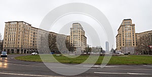 Buldings in Strausberger Platz, Berlin, Germany