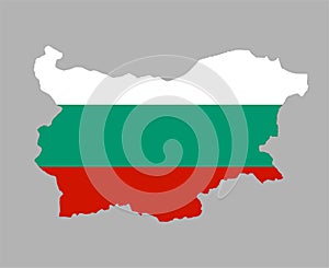 Bulgaria Flag National Europe Emblem Map Icon Vector