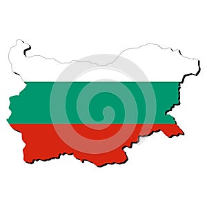 Bulgaria map flag