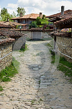 Bulgaria. The narrow winding street