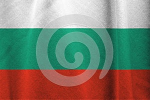 Bulgaria national flag on white background.