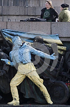 Bulgaria Ukraine Soviet Army Monument Graffiti