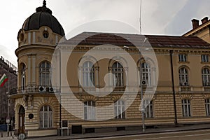 Bulgarian Academy of Sciences, founded in 1869 year, located in this ancient building from 1893 year, Oborishte district, Sofia