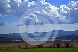 Bulgarian dam vicinity scenic view