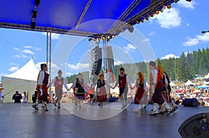 Bulgarian dance group at Festival scene