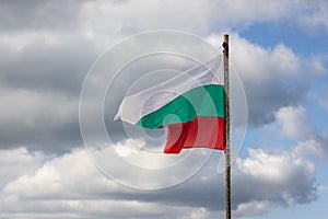 Bulgarian flag on Shipka Pass, Bulgaria