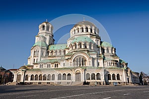 Bulgarian Orthodox cathedral dedicated to Saint Alexander Nevsky, in Sofia