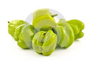 Bulgarian pepper on a white background