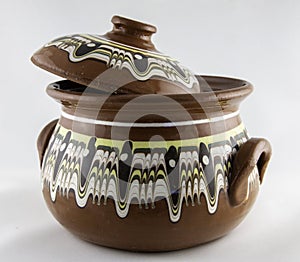 Bulgarian pottery - a dish in the national style