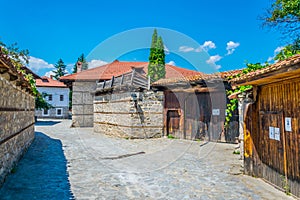 Bulgarian revival houses in Bansko...IMAGE
