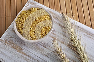 Bulgur and wheat