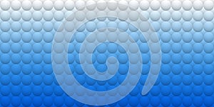 Bulgy balls on blue gradient background. Horizontal seamless pattern.