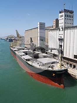 Bulk cargo ship photo