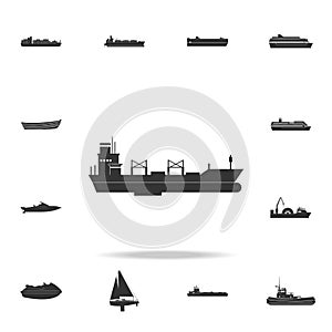 bulk carrier icon. Detailed set of water transport icons. Premium graphic design. One of the collection icons for websites, web de