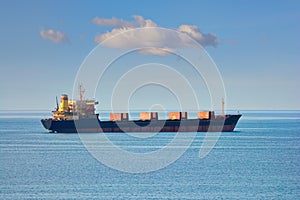 Bulk Carrier in the Sea